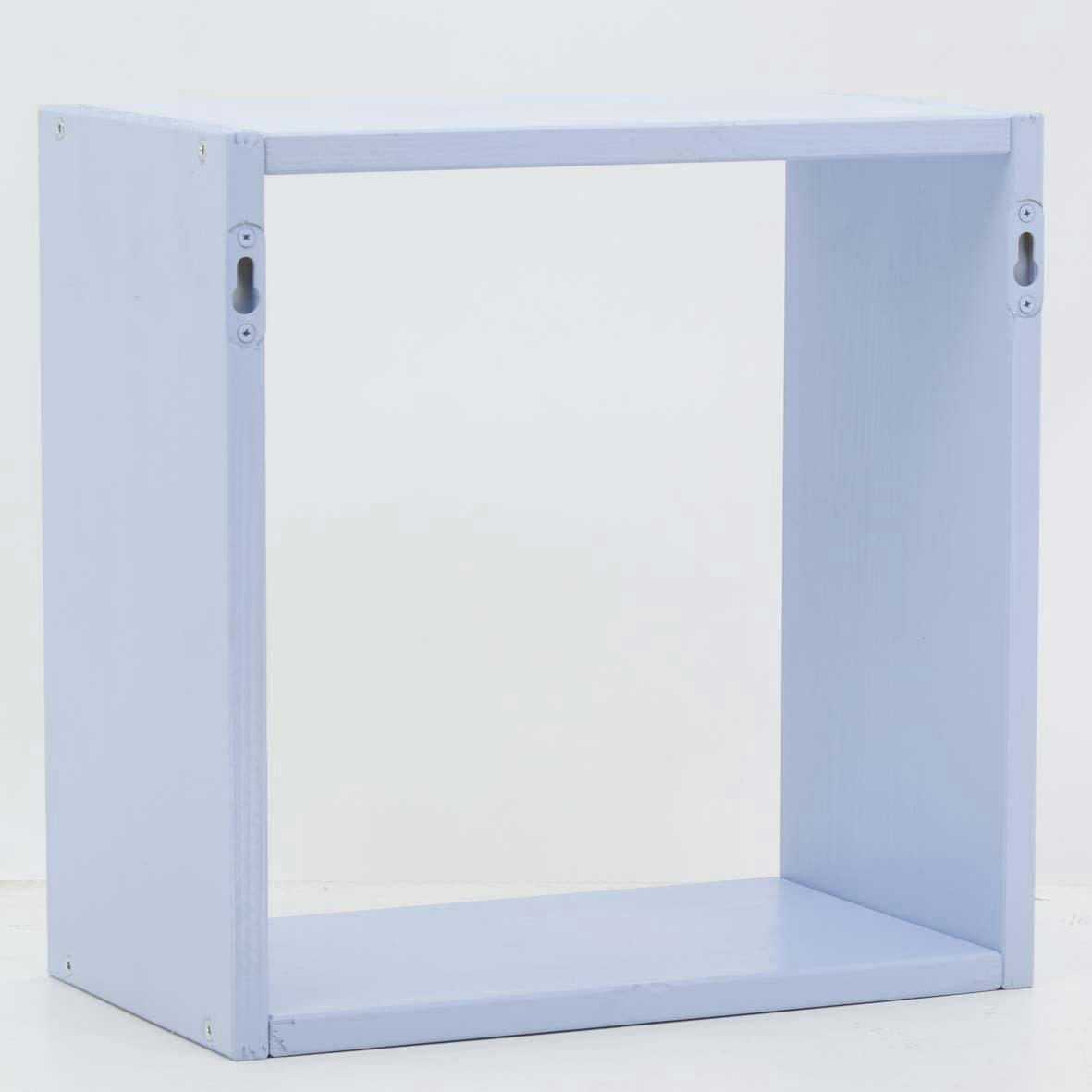 - Etagère cube modulable en pin 32 x 32 x 17 cm bleu
