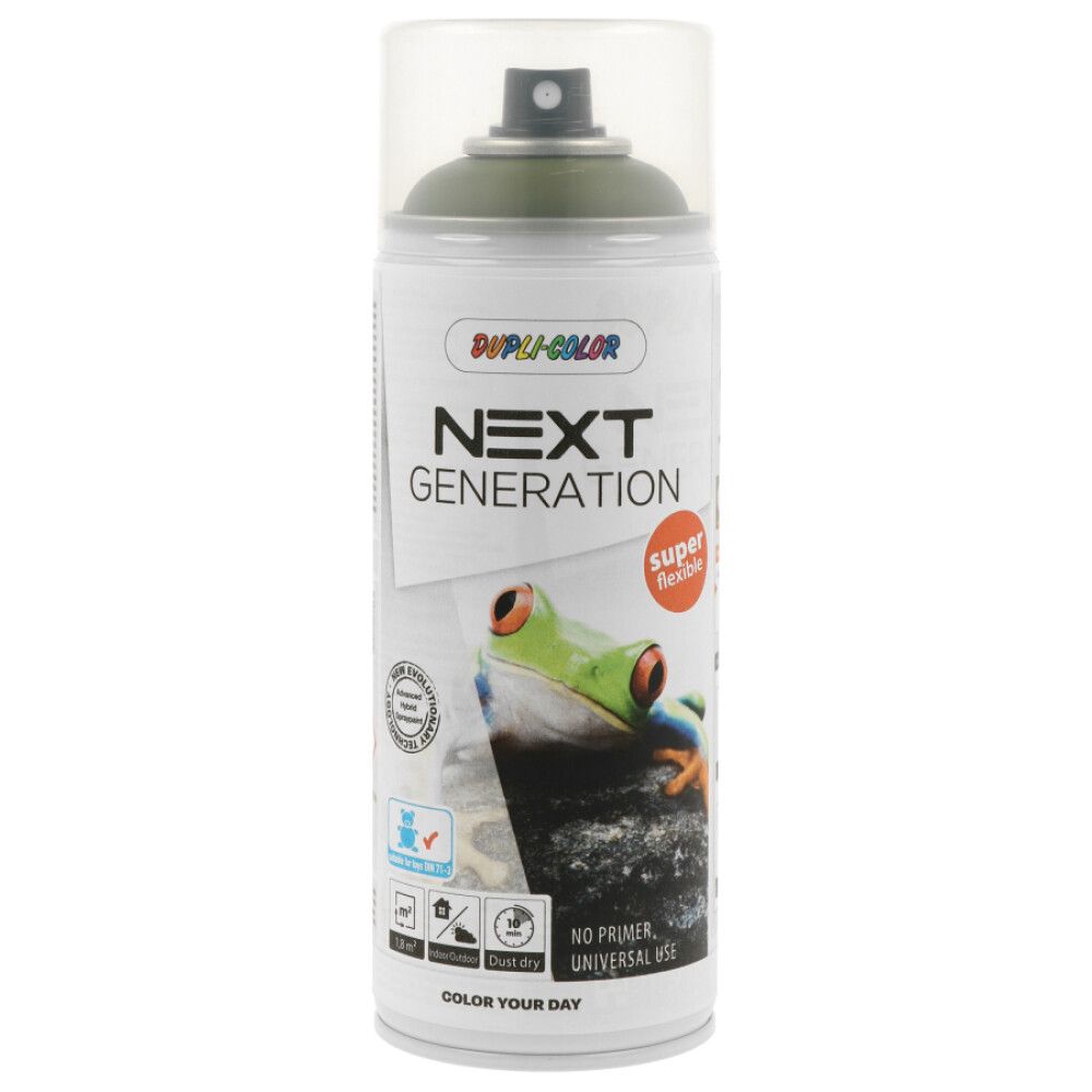 SPRAYMALING DUPLI-COLOR NEXT EVERGREEN BLANK MORKGREEN 400ML