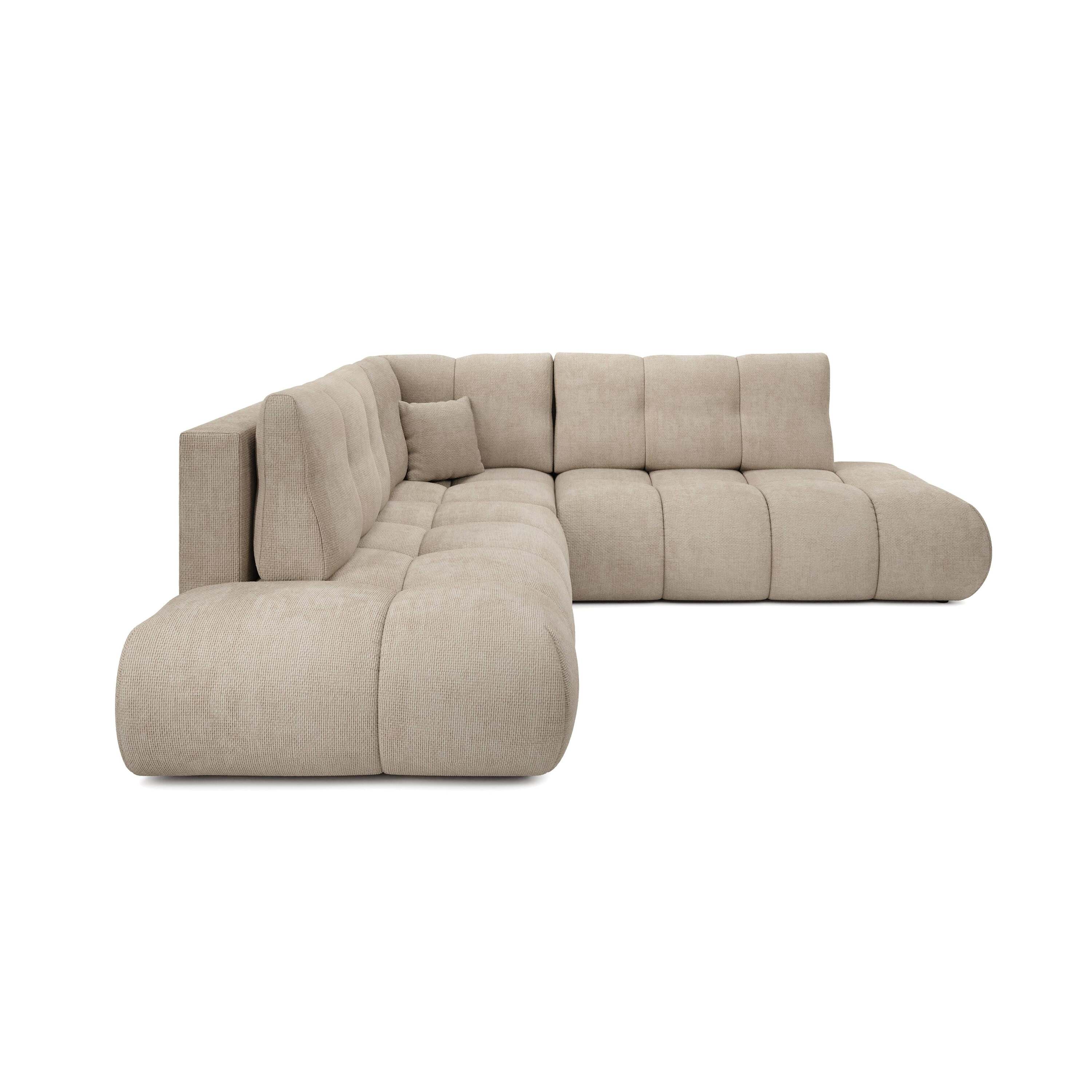 by fonQ Charme Hoekbank Links/Rechts met Slaapfunctie - Chenille - Lic