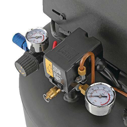 Mastercraft 26-Gallon Oil-Free Portable Vertical Air Compressor, Matte Black, 135 PSI, 1.8HP