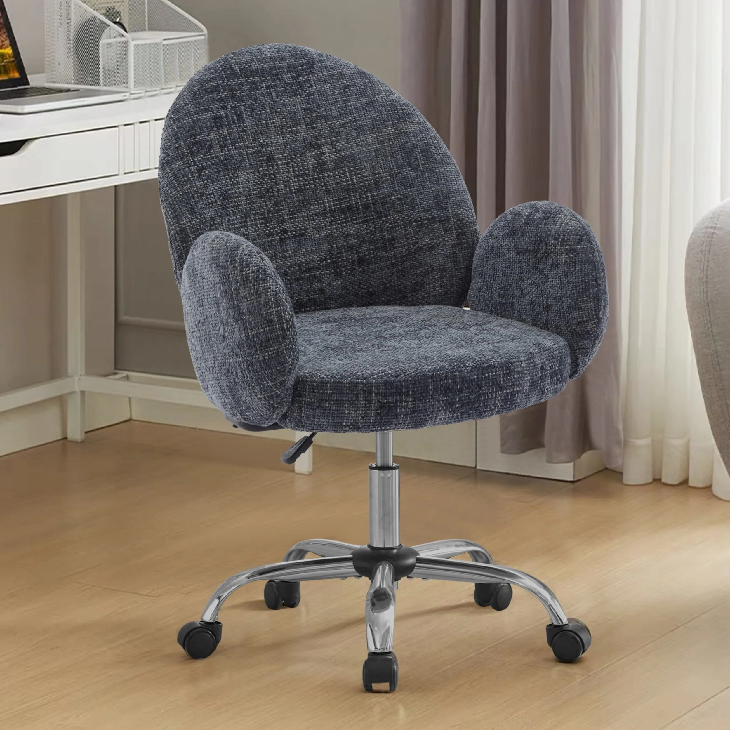 Upholstered Office Chair with Backrest