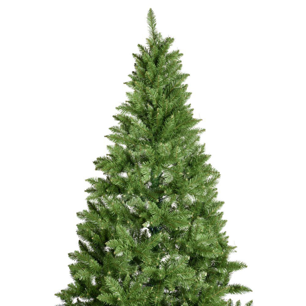 Sapin de No&euml;l artificiel avec pied métal H240 cm vert