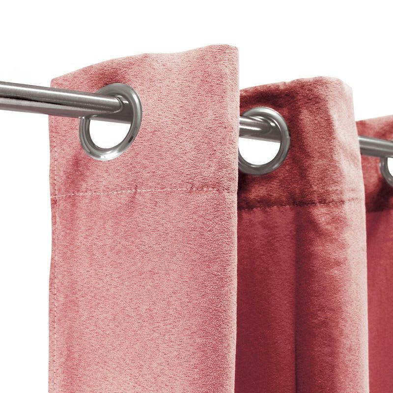 SUEDEN - Rideau en suédine terra cotta 140x250