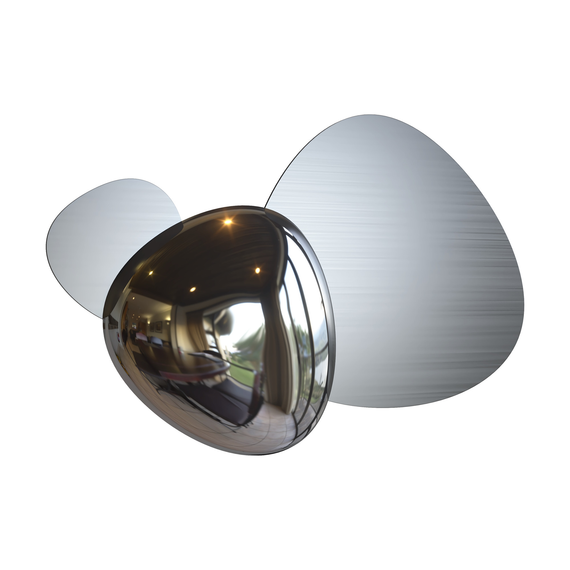 Kinkiet JACK-STONEsrebrny LED 1x8W 350lm wym:26,9x36,3x7,4cm IP20 Maytoni