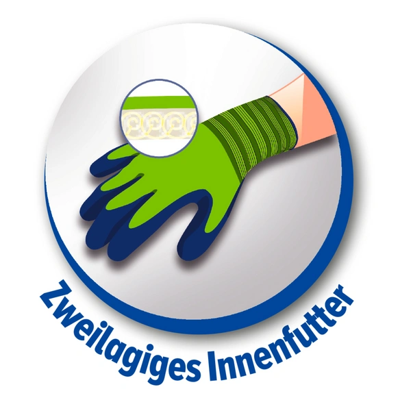 Arbeitshandschuhe »Winter Worker Thermo«, grün/blau