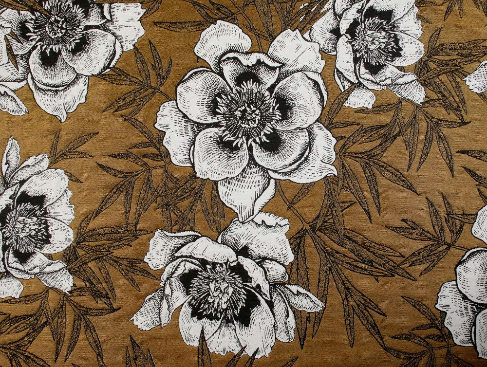 PEONIA - Rideau d'ameublement 140x260cm Orange