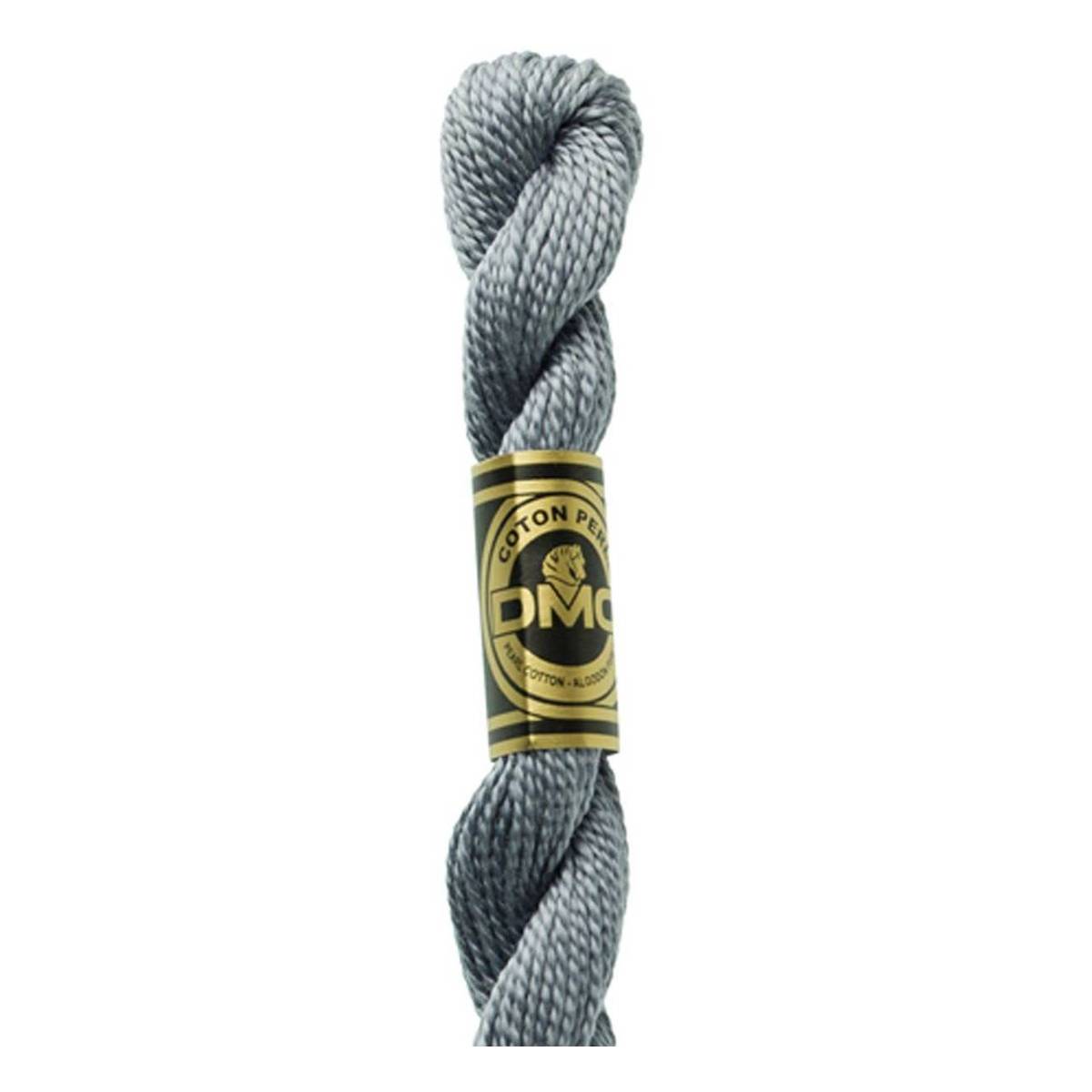 DMC Grey Pearl Cotton Thread Size 5 25m (414)