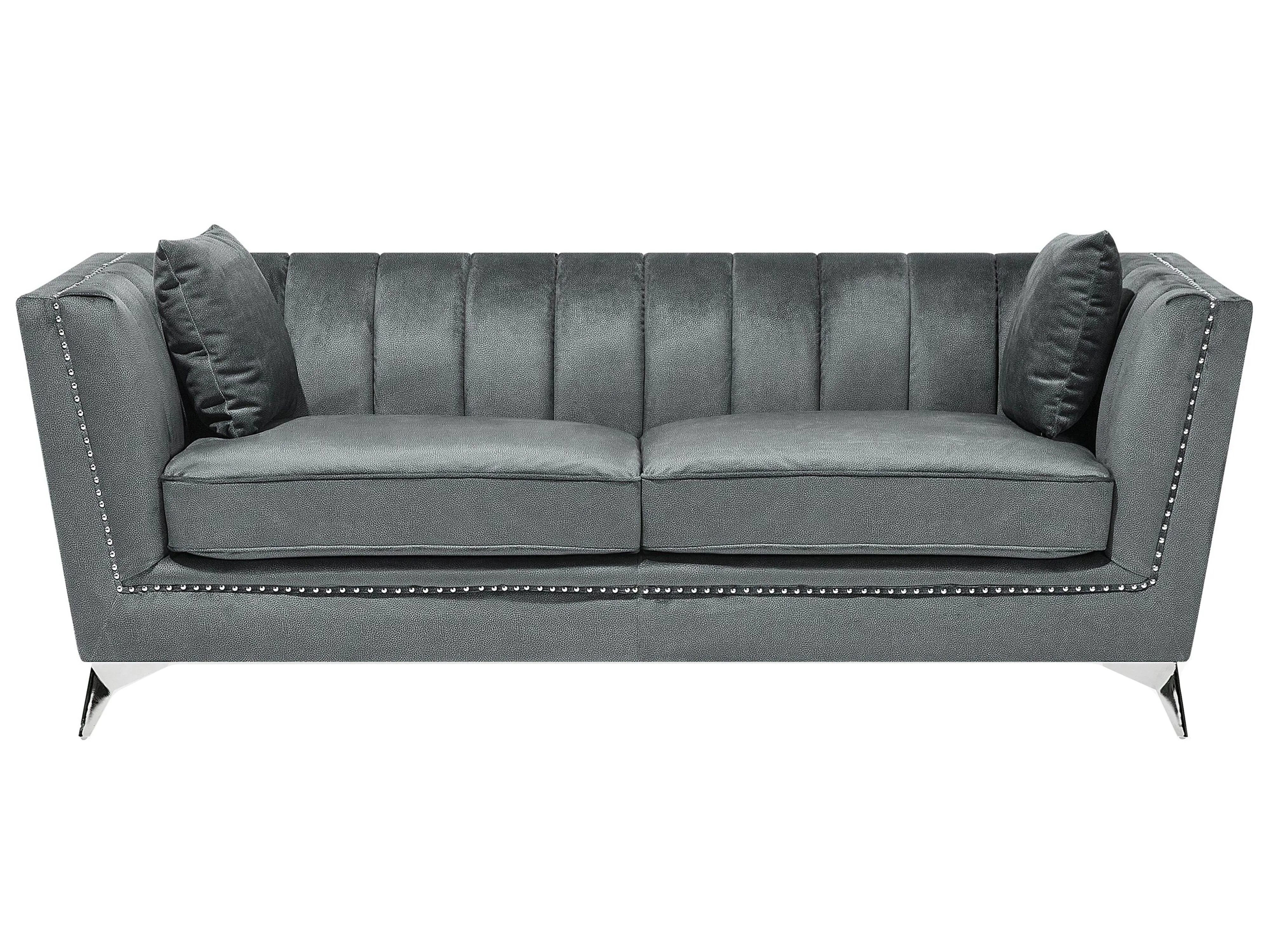 Sofa 2 Seater GAULA Velvet Grey
