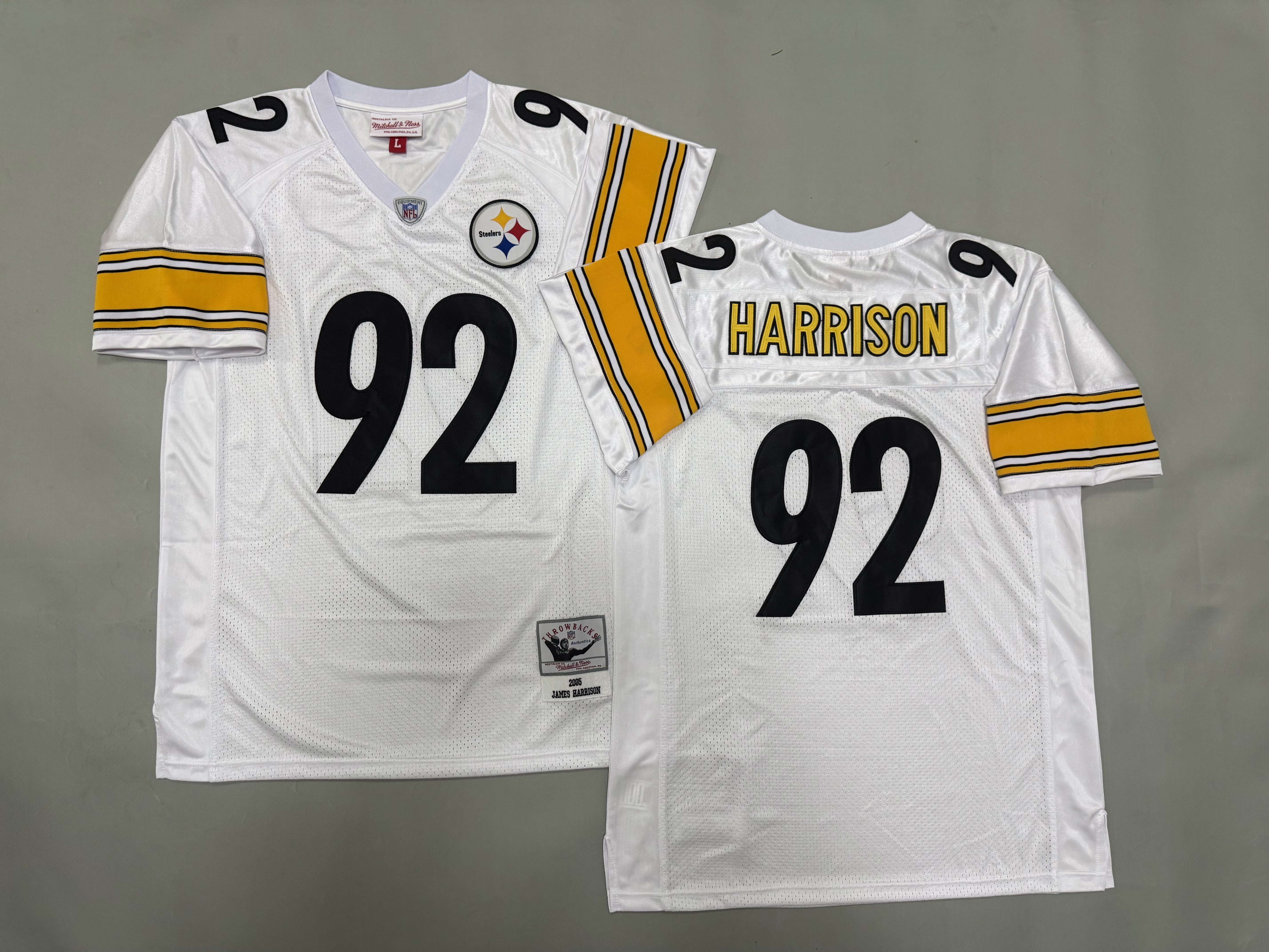 James Harrison Pittsburgh Steelers Authentic Throwback Retired Player Jersey