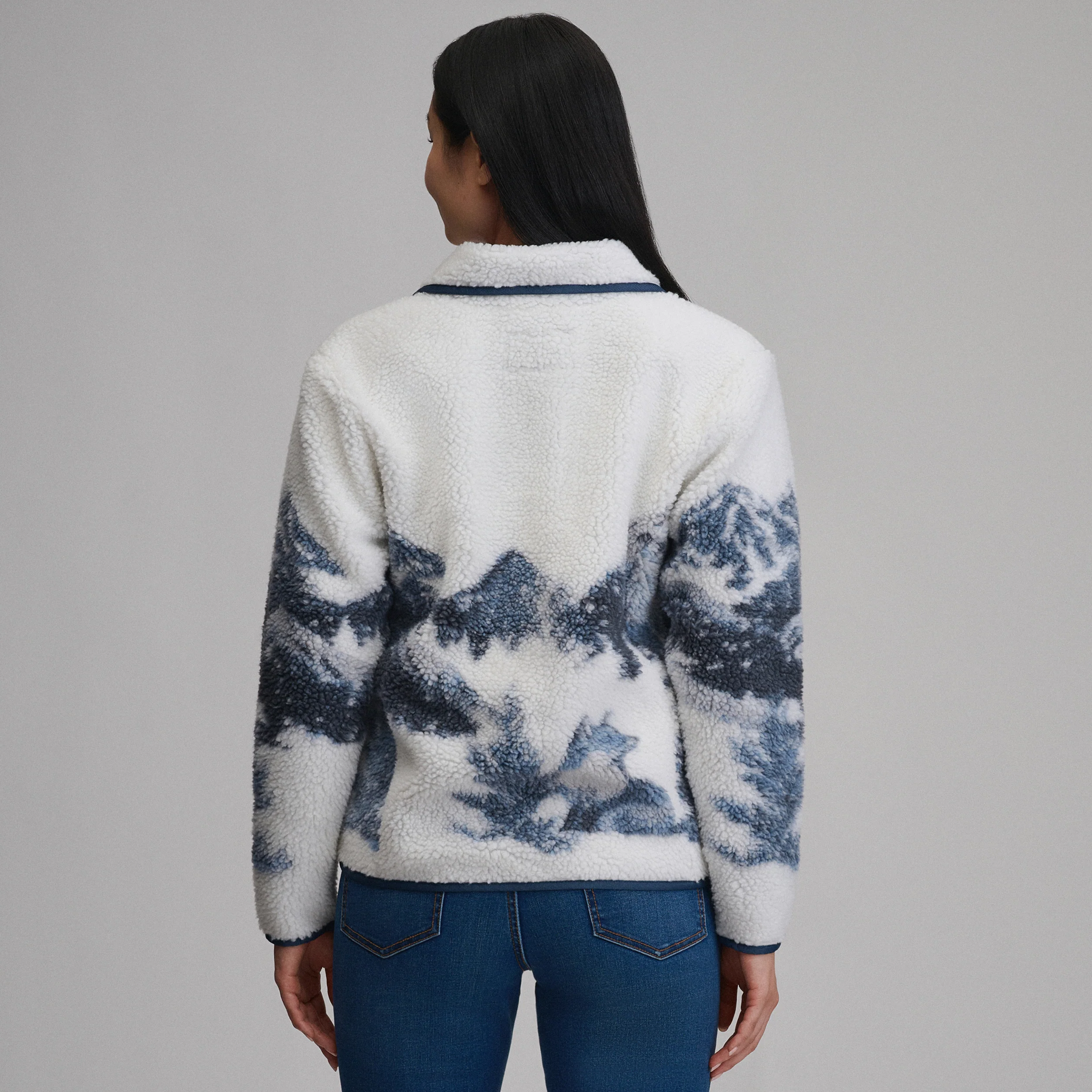 Women's Printed Fleece Jacket