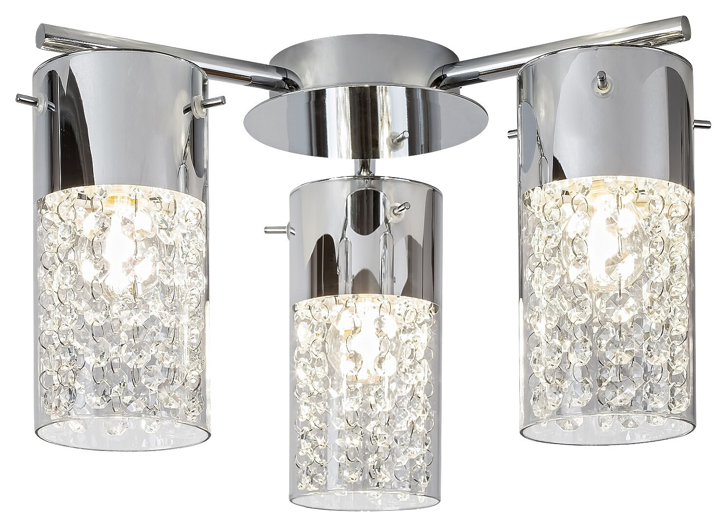 Lampa sufitowa chromowana przezroczysty Niagara 3xE14x40W Rabalux