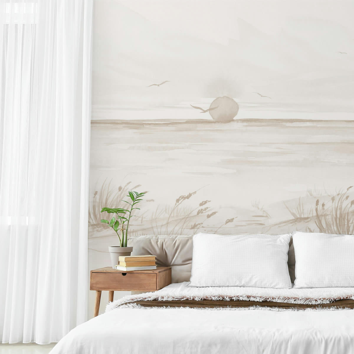 - Papier peint panoramique coucher de soleil 450 x 250 cm