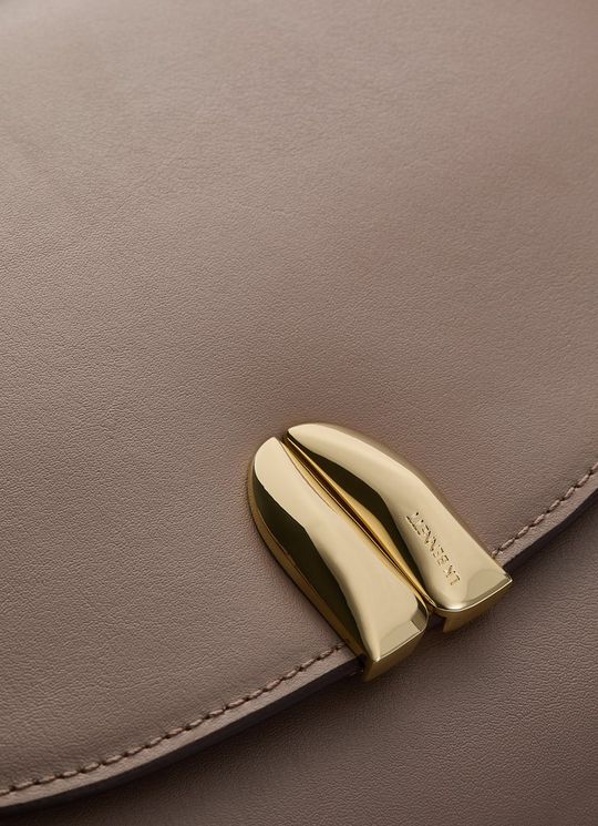 Jodie Taupe Leather Crossbody Bag