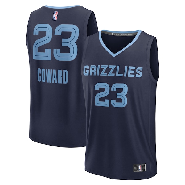 Cedric Coward Memphis Grizzlies  2025 NBA Draft First Round Pick Fast Break Replica Jersey - Icon Edition - Navy