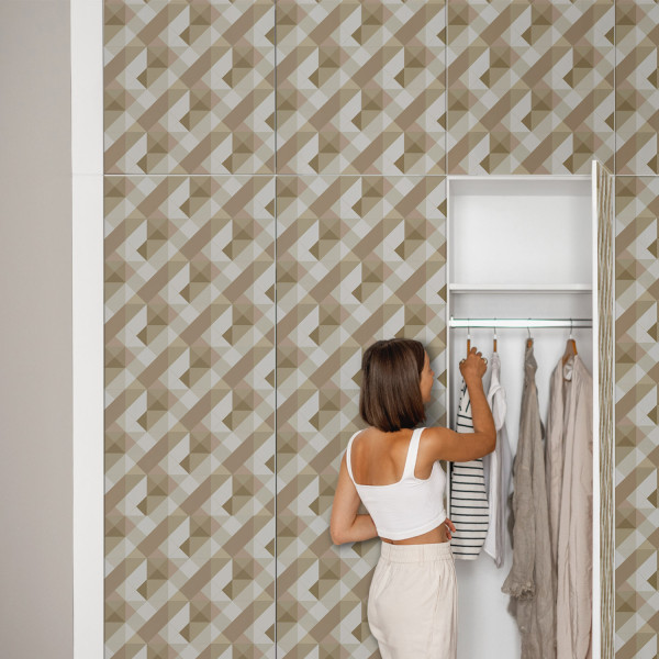 Folia meblowa Retro beże 50x100 Okleina samoprzylepna Laminat DIY