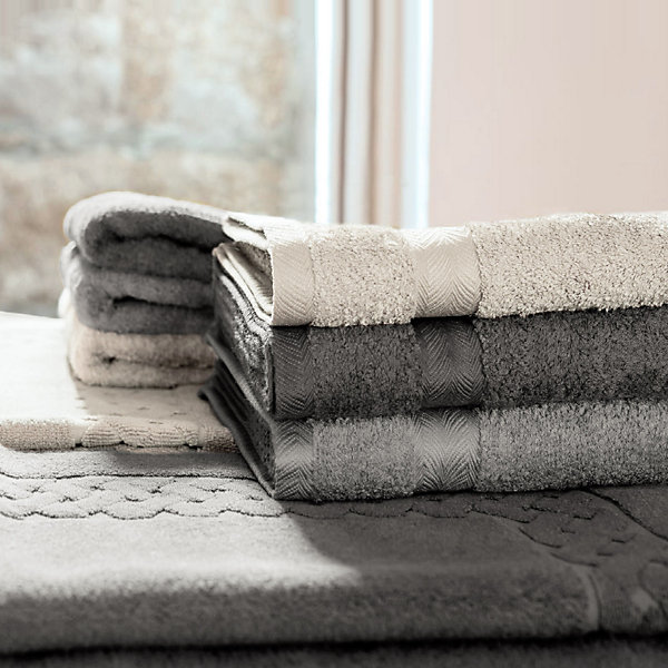 Drap de douche 70x140 cm ROYAL CRESENT Blanc Crème 650g/m2
