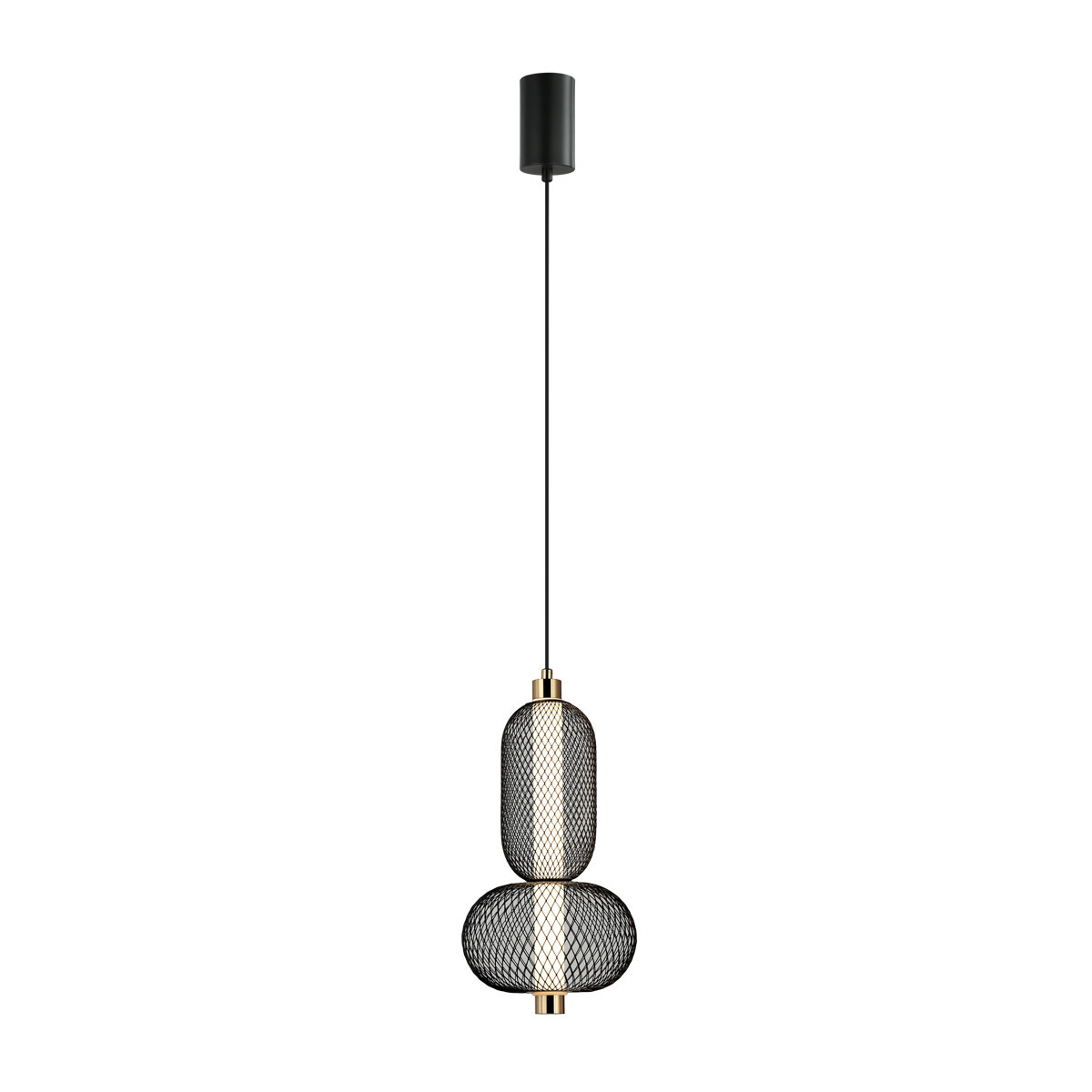 Lampa wisząca MARCO czarno-stalowy LED 1x10W Ciepła biel 590lm Italux