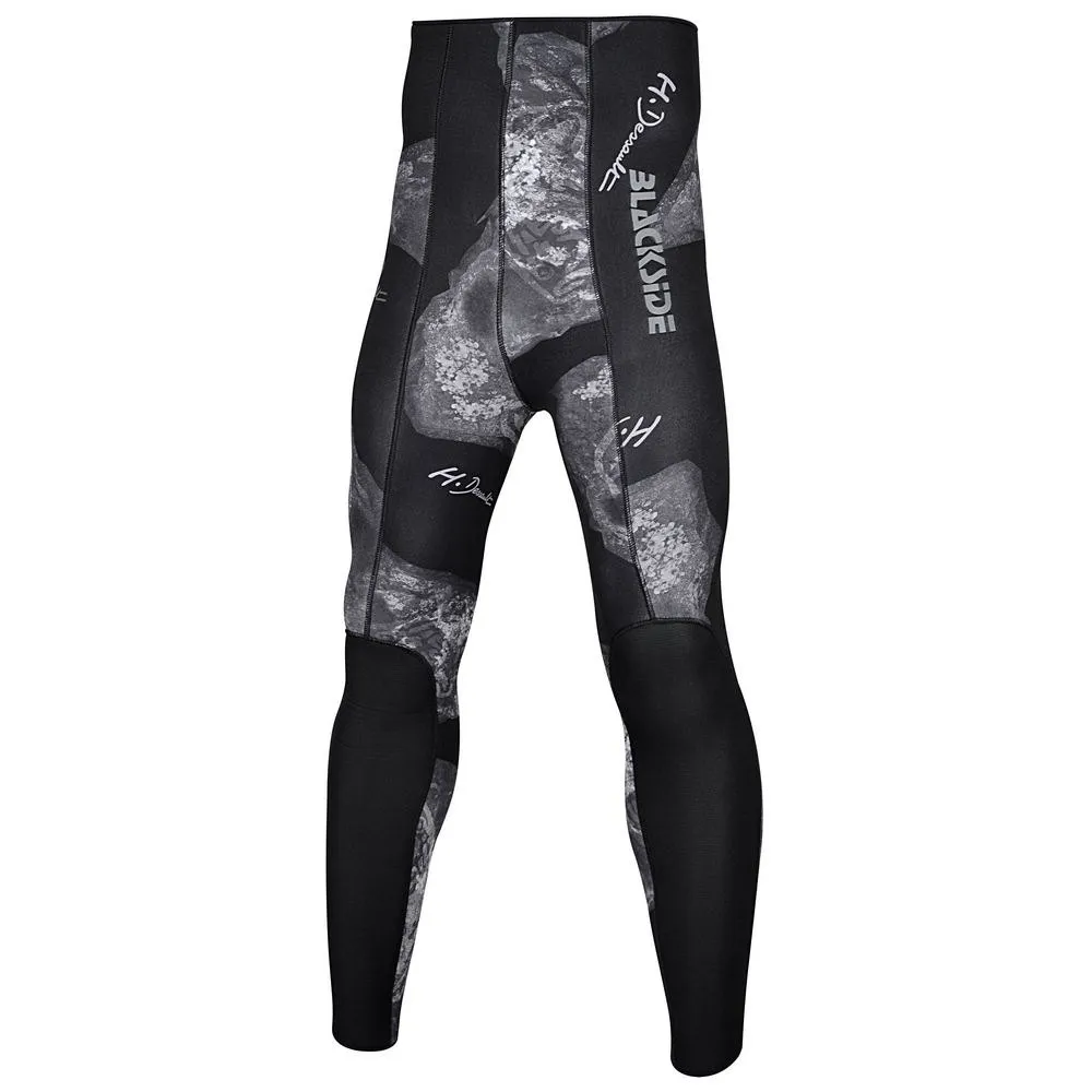 H.dessault By C4 Black Side 5 mm spearfishing pants