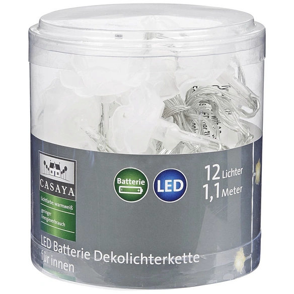 LED-Lichterkette »Rose«, 12 Lichter, warmweiß