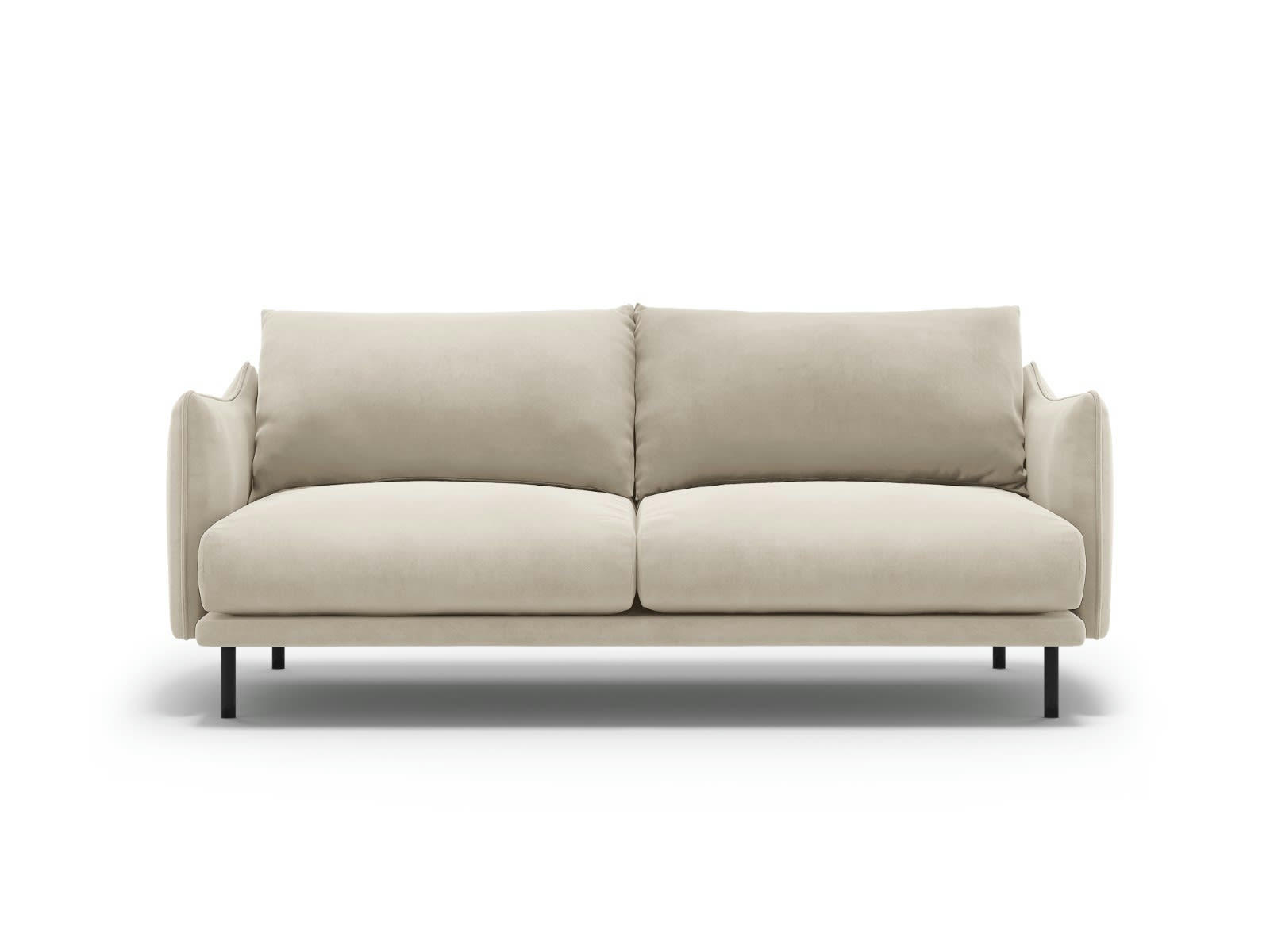 PARIS - Canapé 3 places en Velours Beige