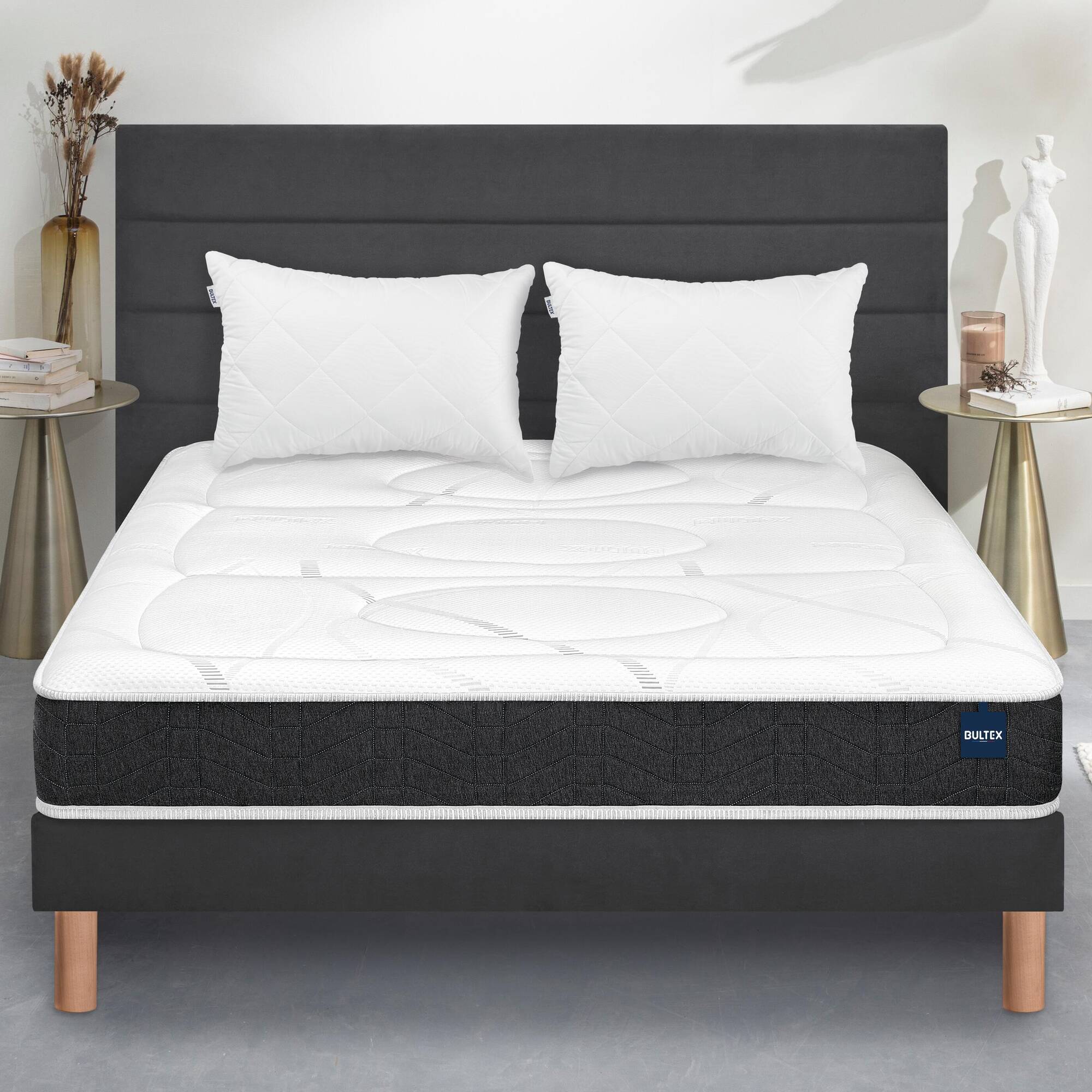 Oreiller Bultex&reg; confort 2 en 1