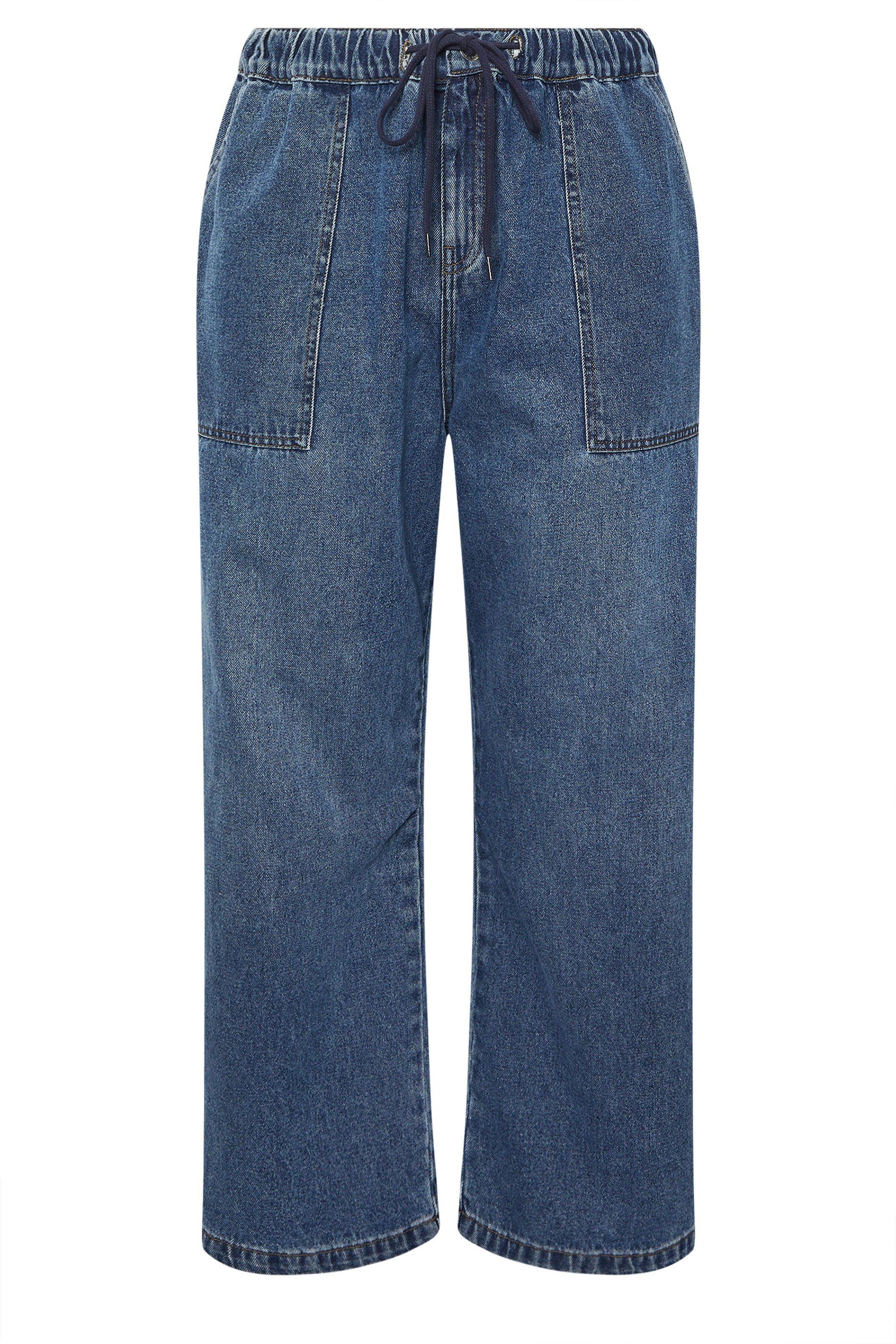 Yours Tie Detail Denim Jeans