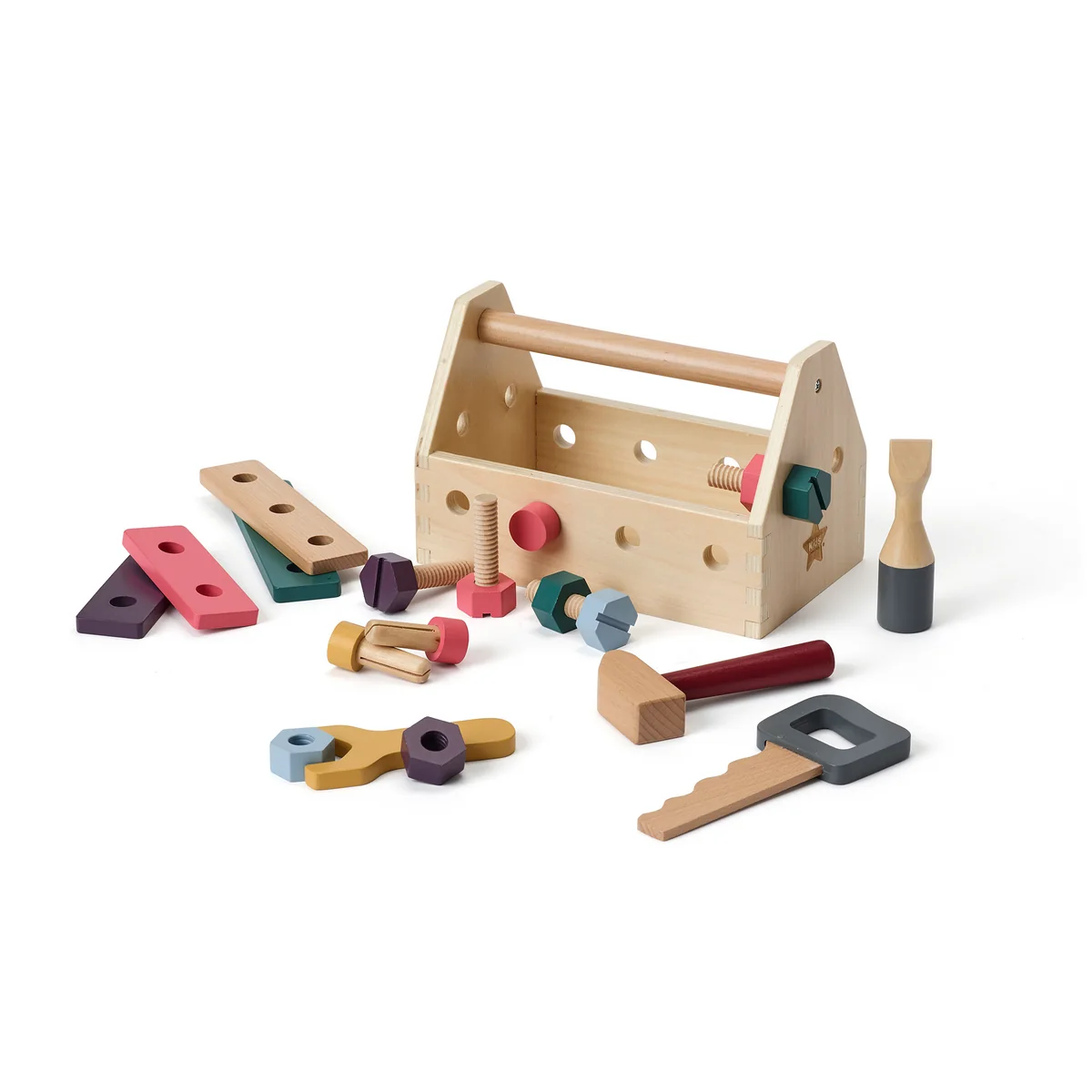Kids Concept - Kid's Hub Werkzeugkiste mit Zubehör, bunt (21er-Set)