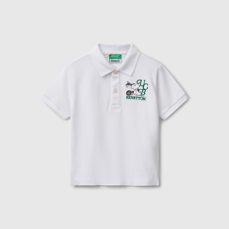 Polo with Snoopy embroidery ©Peanuts