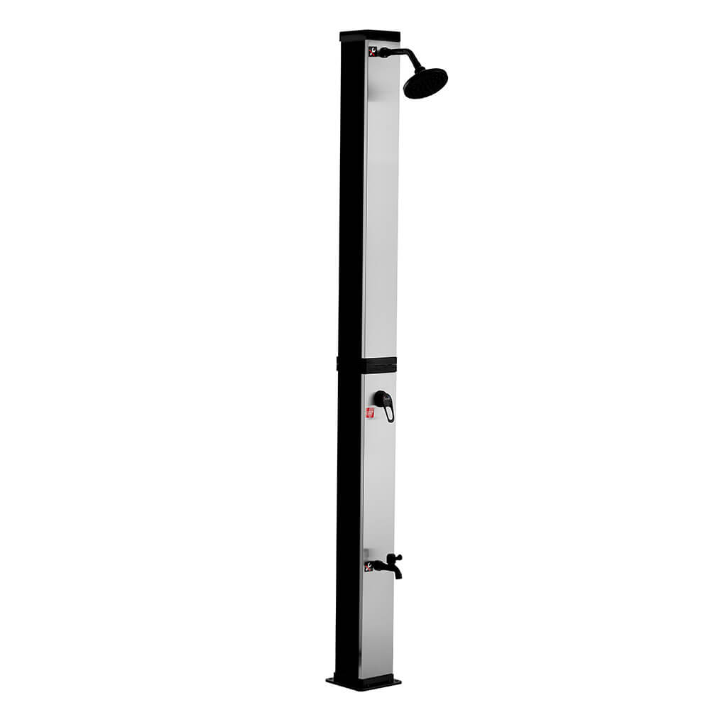 Home Deluxe Solar Douche - Geborsteld Nikkel / Zwart