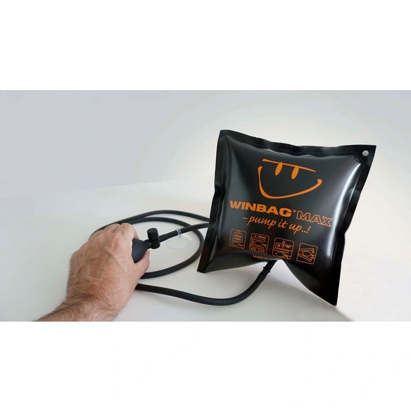 Montagekissen, schwarz/orange, Kunststoff, Tragkraft 250 kg