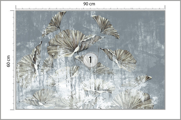 Fototapeta Złote Liście Mural W Stylu Vintage 90x60cm