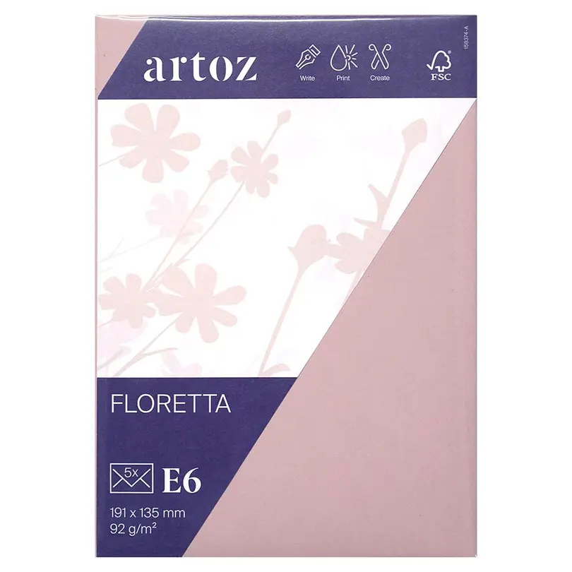 Karte 5er-Set Floretta