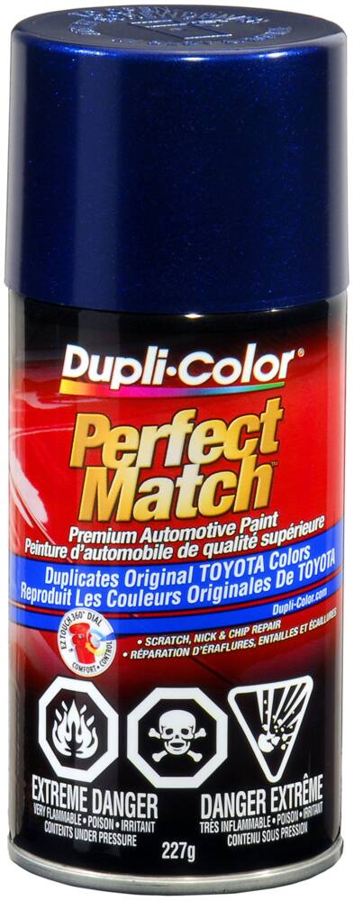 Dupli-Color Perfect Match Premium Acrylic Lacquer Automotive Aerosol Spray Paint, Stellar Blue (8L7), 227-g