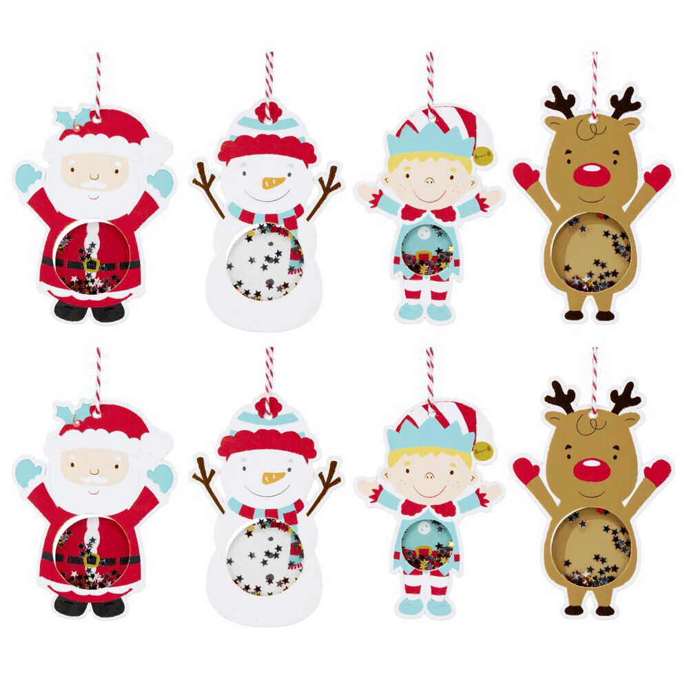 étiquette cadeaux de No&euml;l shaker x8