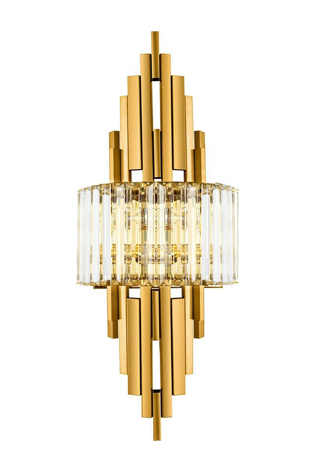 MOOSEE lampa ścienna TOWERS złota