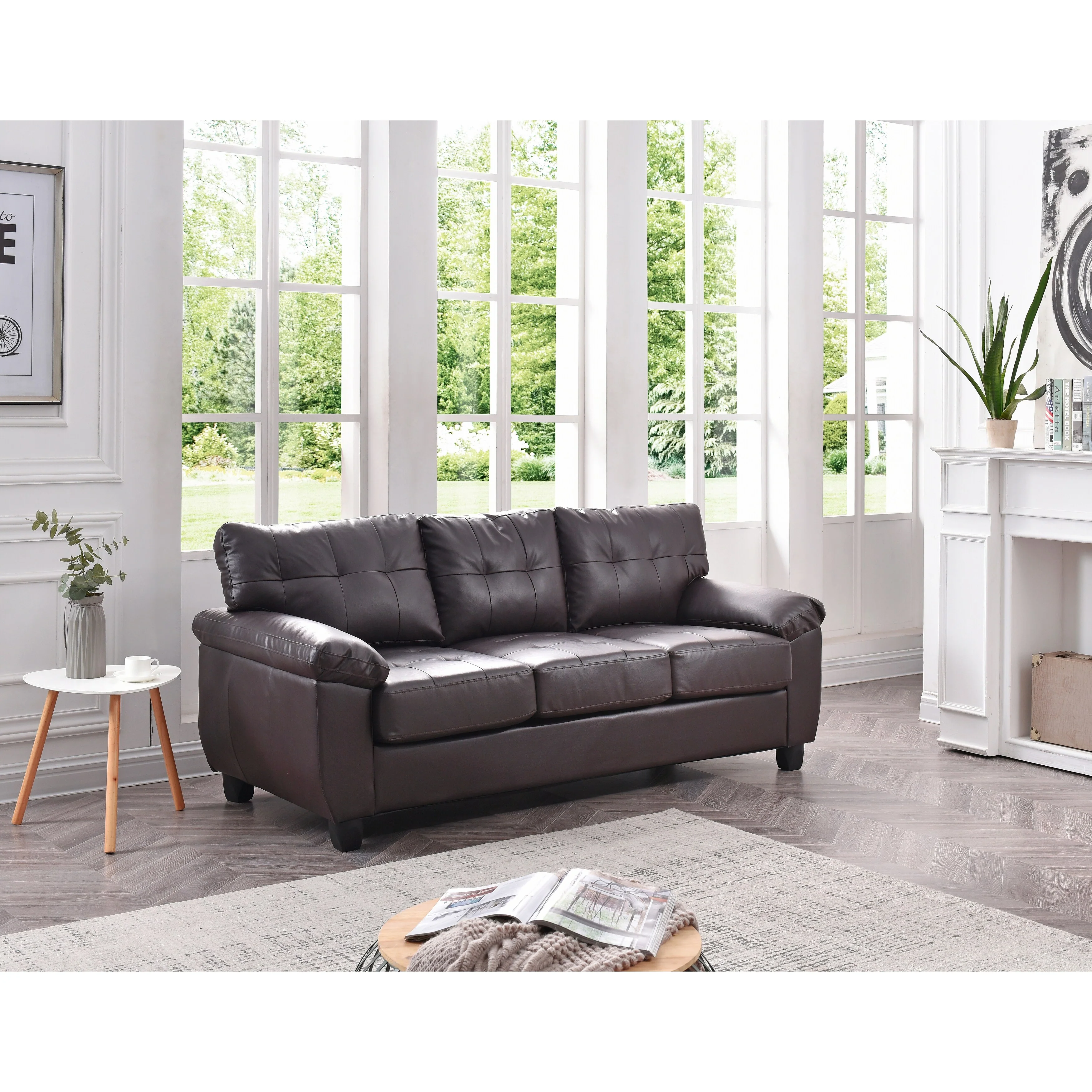 Gallant Faux Leather Sofa