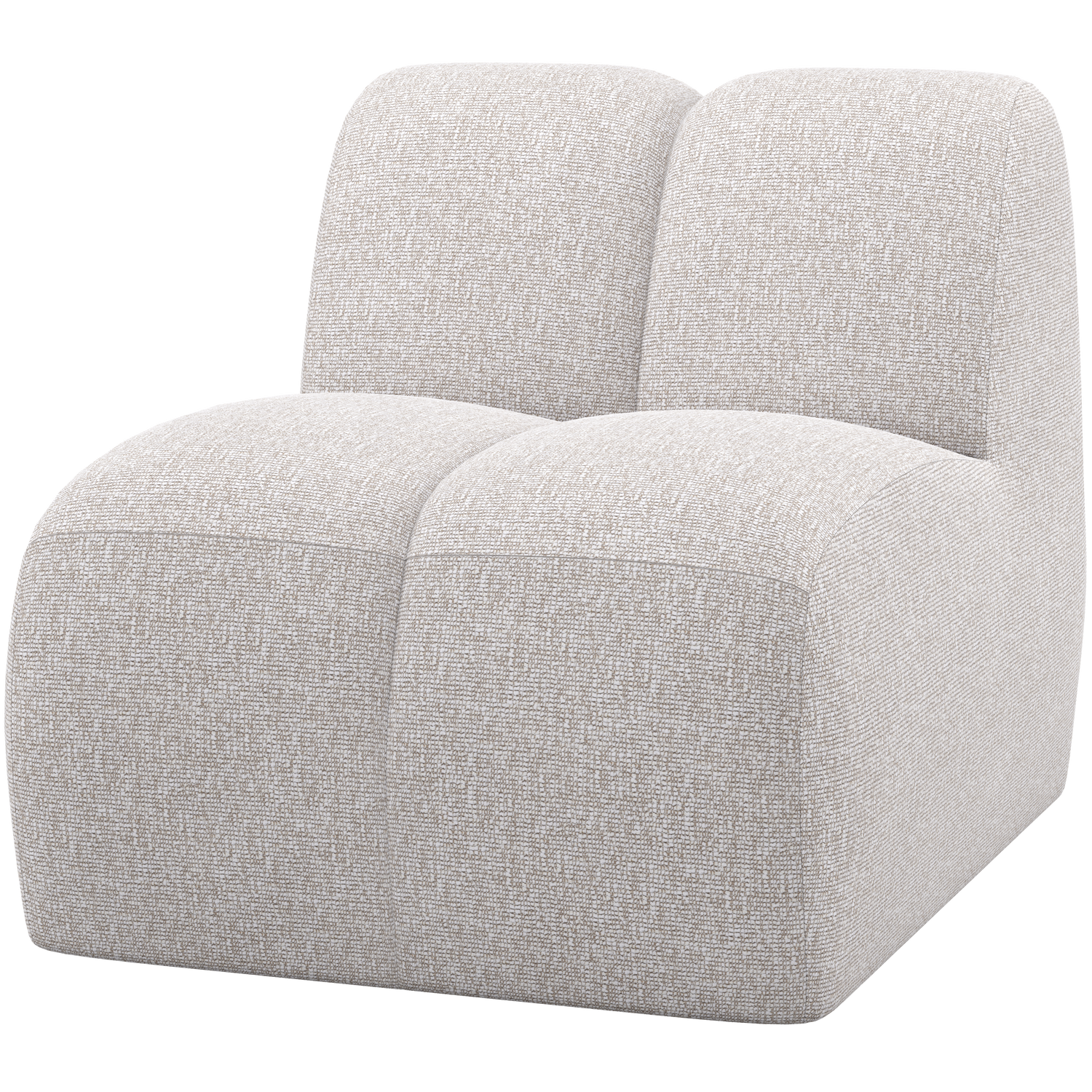 WOOOD 1-zits element Mojo - Bouclé - Ecru Melange - 74x84x97