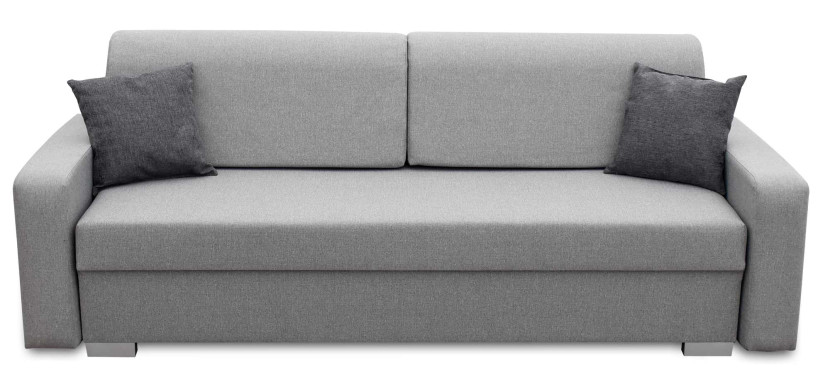 Sofa z funkcją spania sprężyny bonell Vigo Szara