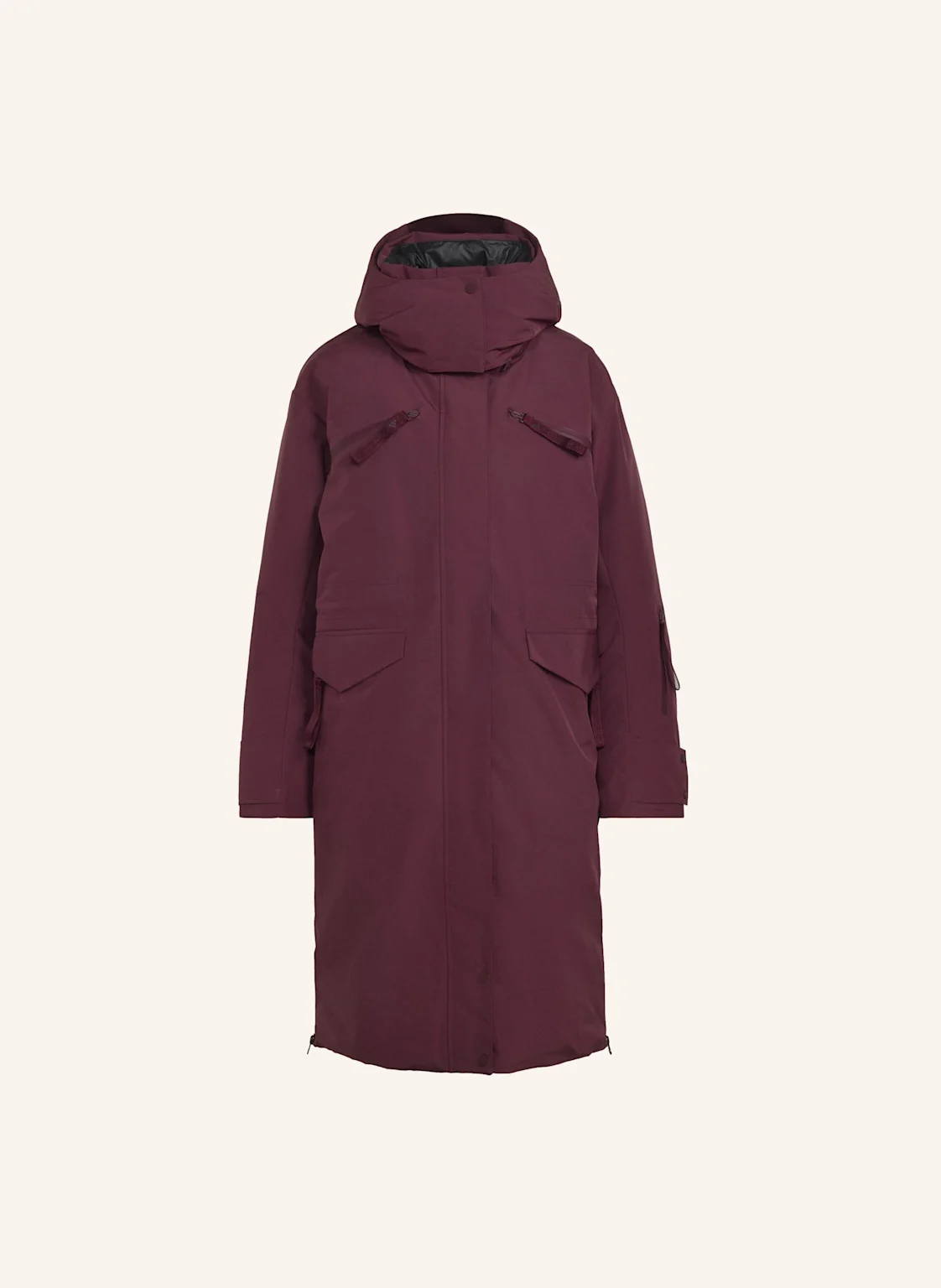 adidas by Stella McCartney Mantel ADIDAS BY STELLA MCCARTNEY LONG PADDED mit abnehmbarer Kapuze