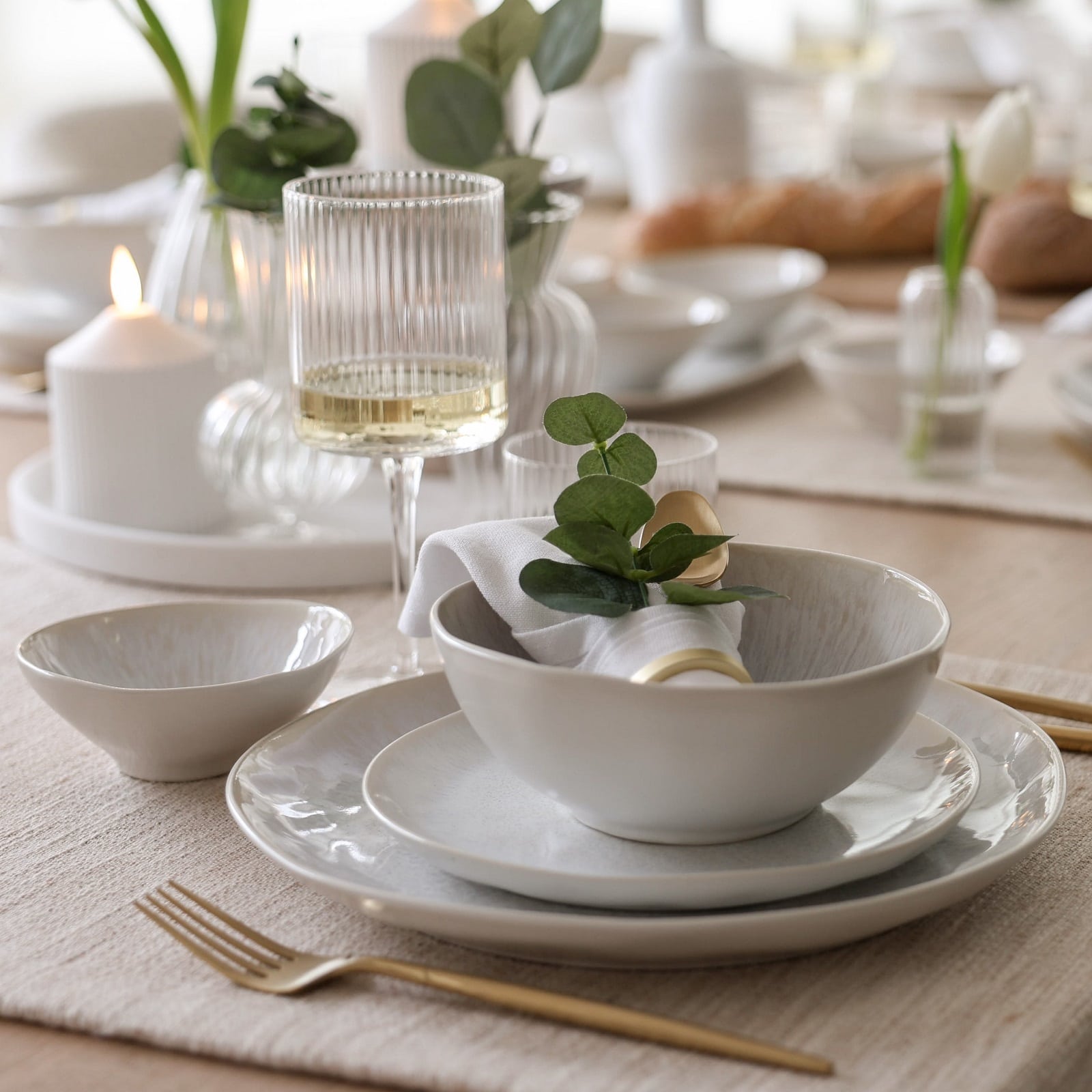 Servierschale Ela Creme, ⌀ 17 cm, H 65 mm
