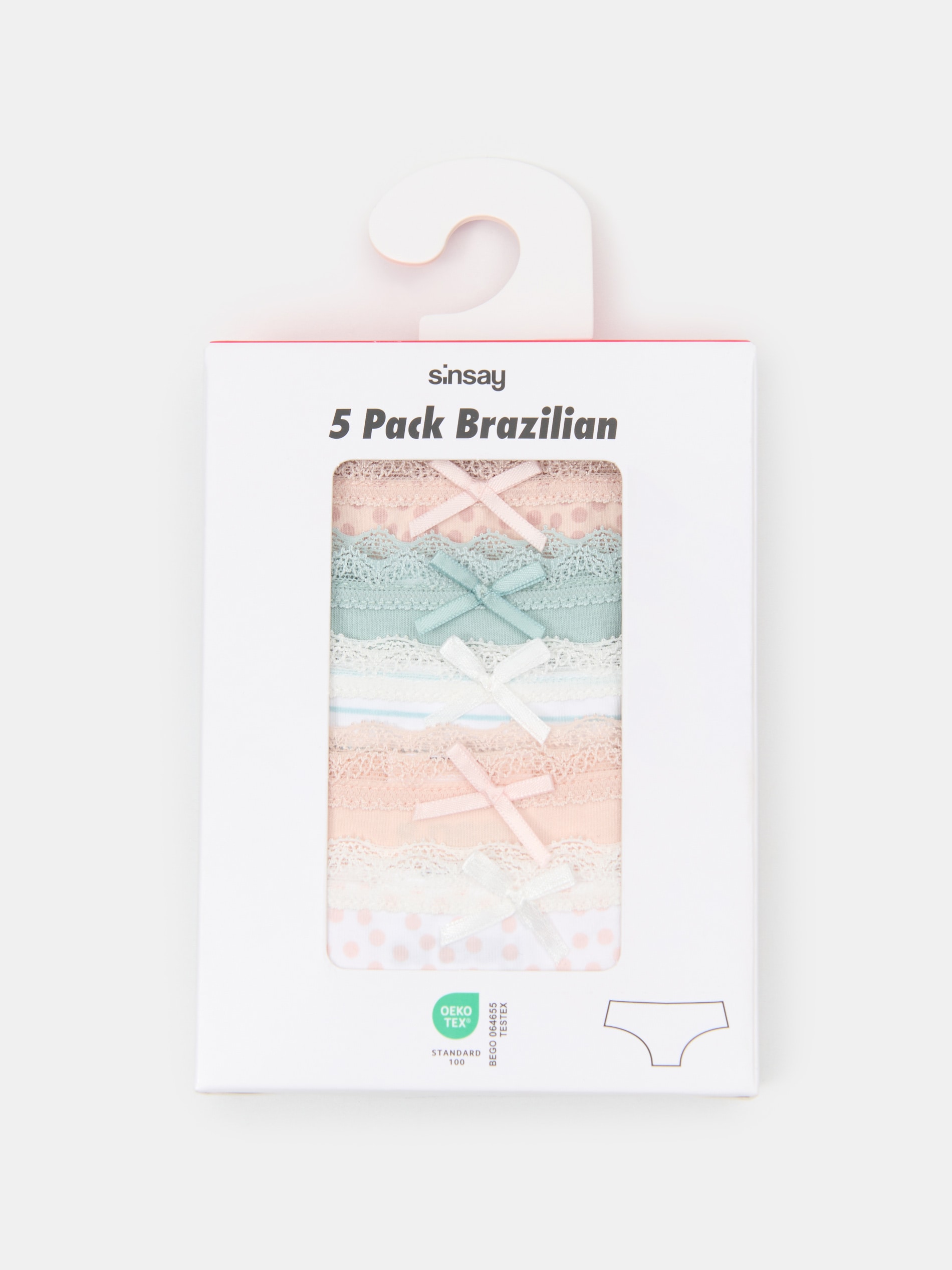Bawełniane majtki brazilian 5 pack