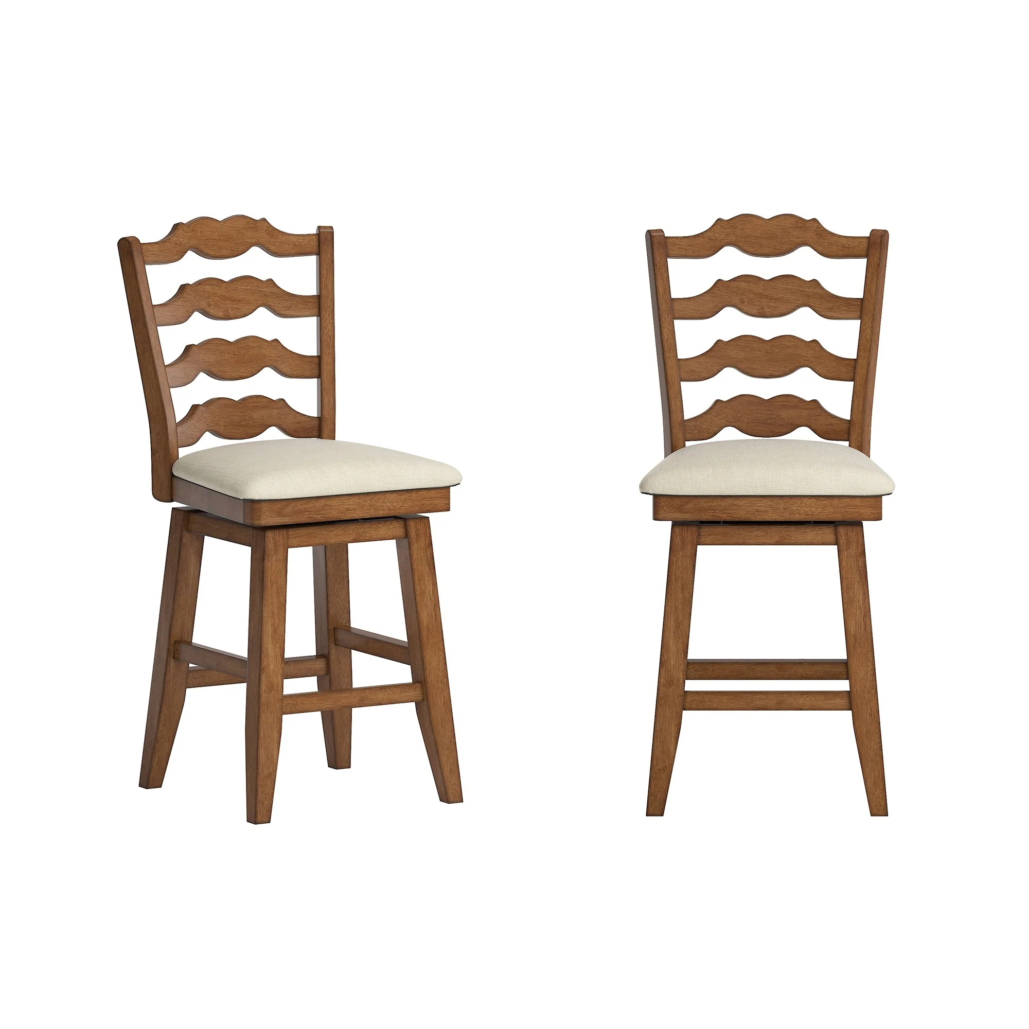 Ronda French Ladder Back Swivel Stool