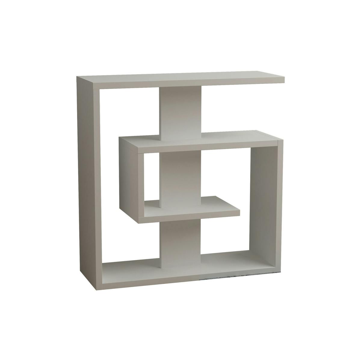 Bout de canapé blanc design structure labyrinthe MARFA