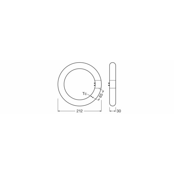 LED-Röhre »LED TUBE T9 EM«, 11 W, G10, Kaltes Tageslicht