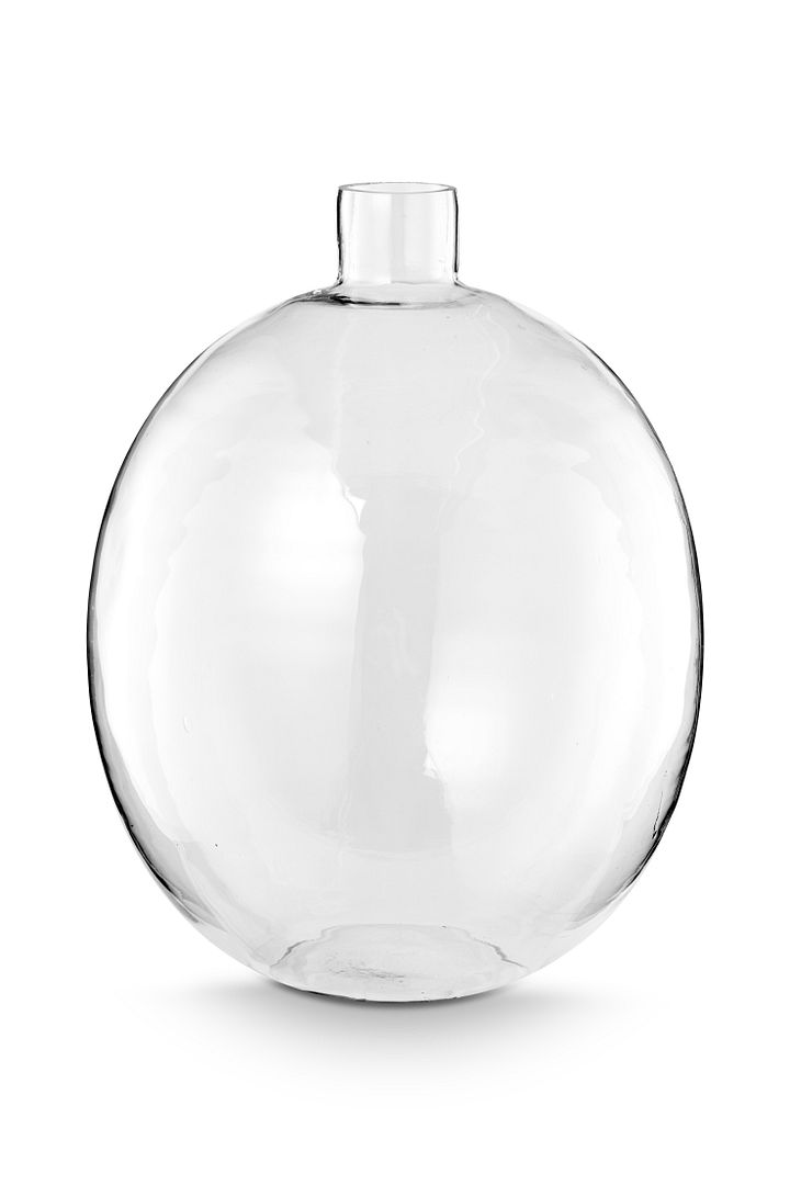 vtwonen Bloemenvaas - Cilinder Vorm - Transparant - Modern - Glas