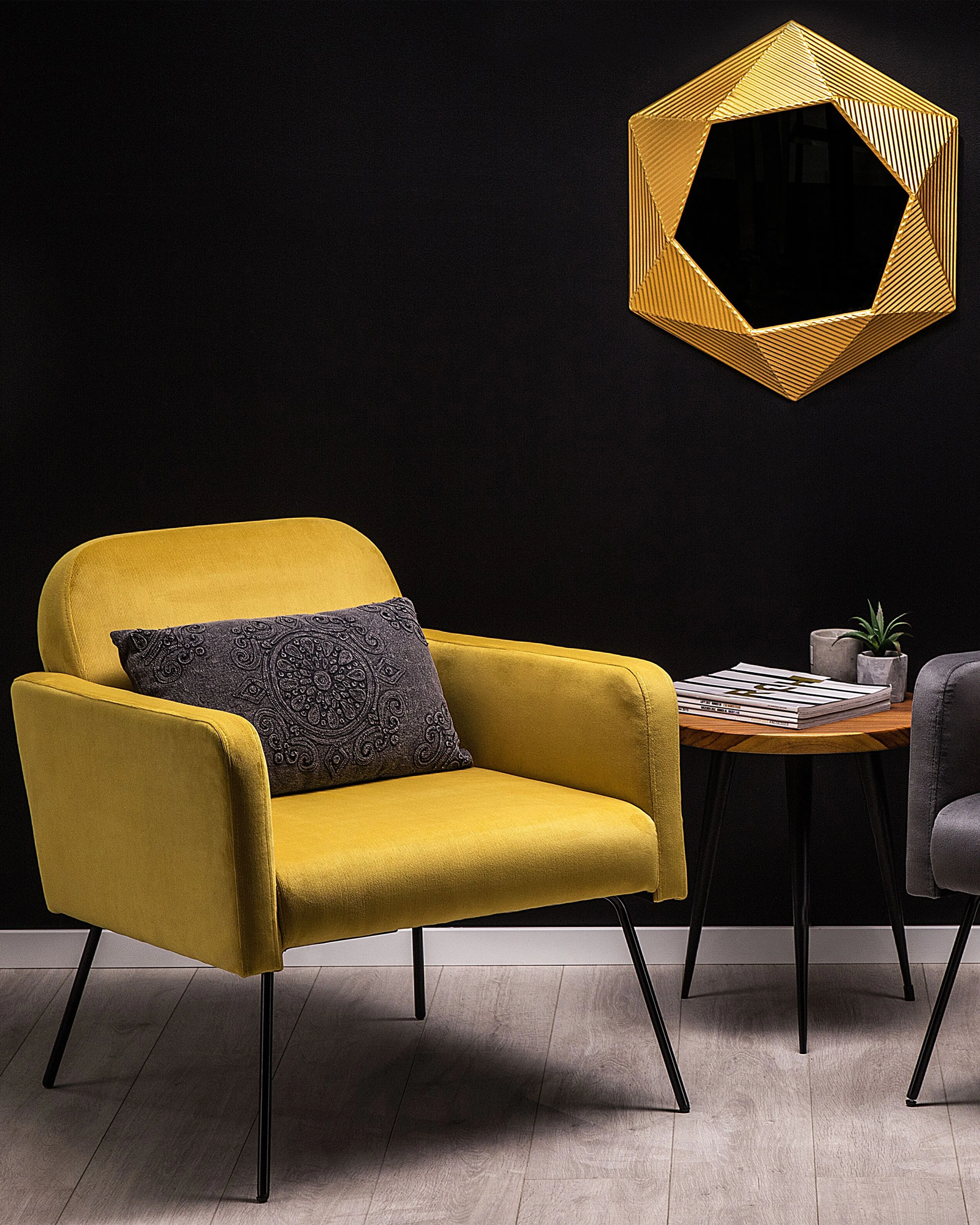 Armchair NARKEN Velvet Mustard