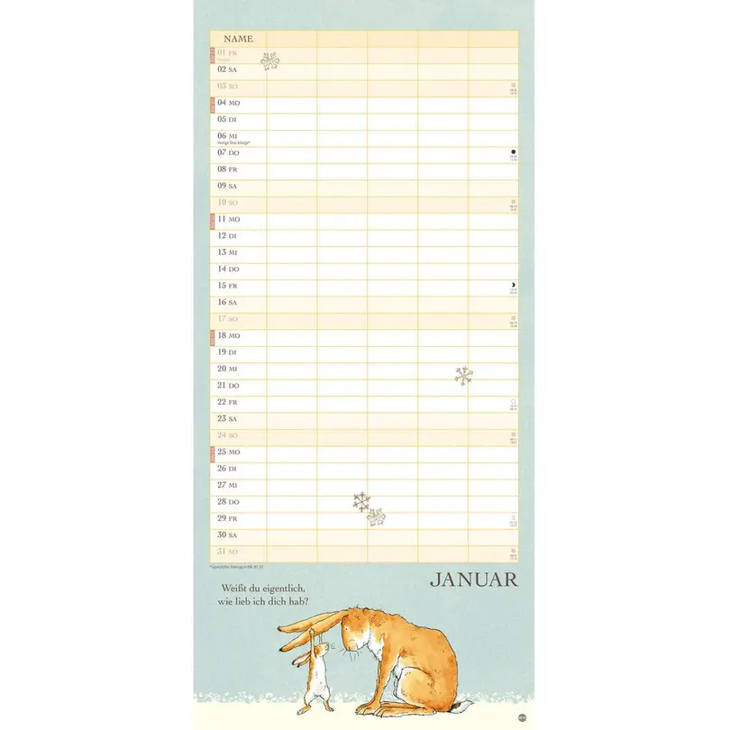 Geburtstagskalender Weisst du eigentlich