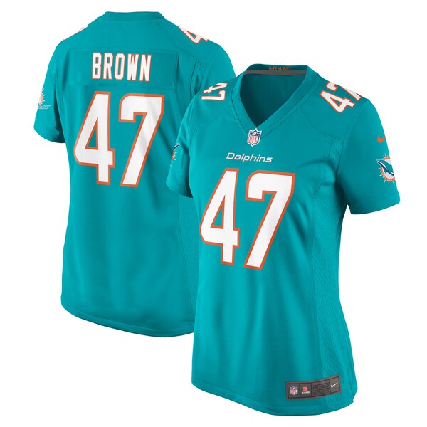 Cam Brown Miami Dolphins Nike Women's  Game Jersey -  Aqua
