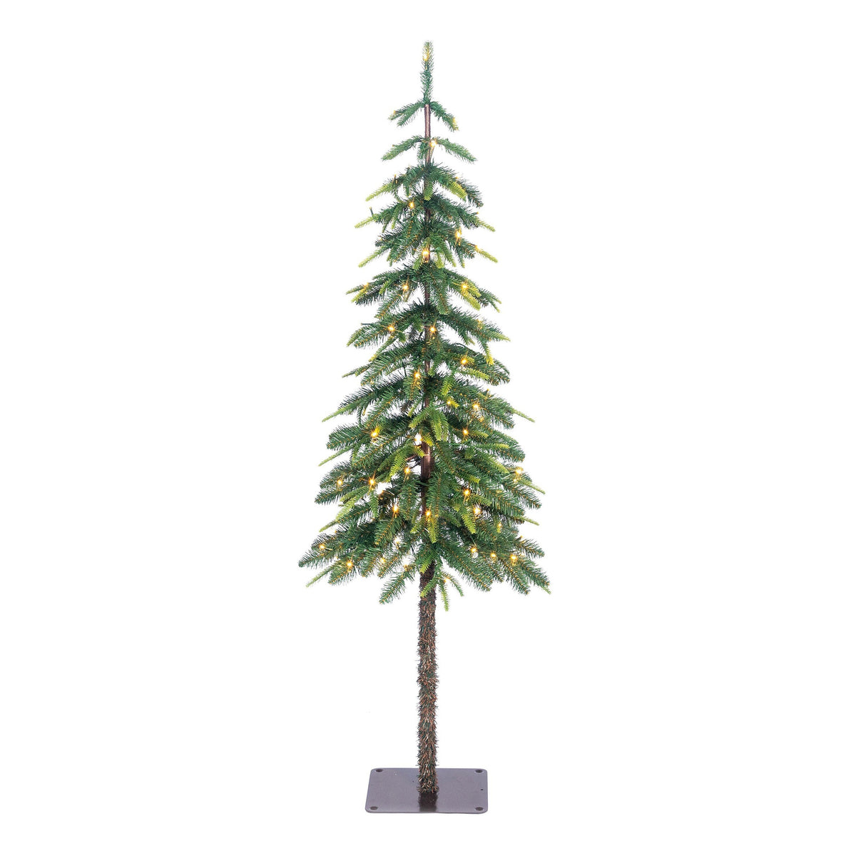 Black Box Trees Lodge Kunstkerstboom met Verlichting en Timer- en Dimfunctie - H155 x Ø48 cm - Groen