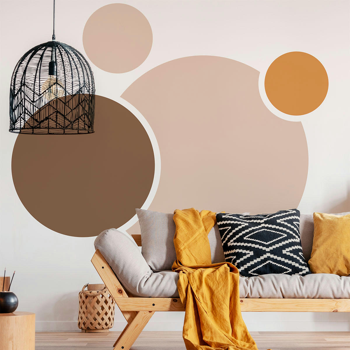 - Papier Peint points abstraits 160x120cm